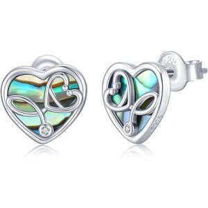 Women's 925 Sterling Silver Heart Stethoscope Stud Earrings